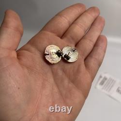 Ancient Roman Glass Co. Sterling Silver Pendant Necklace And Earring WithCOA 925