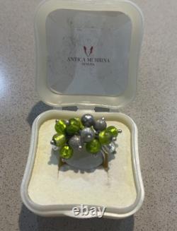 Antica Murrina Venezia Murano Glass & Sterling silver ring & earring set