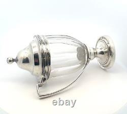 Antique 1799 Robert & David Henell Sterling Silver & Glass Mustard Pot London