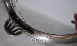 Antique 1900 Watson Sterling Silver Glass Liner Pierced Reticulated Bowl Basket