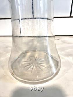Antique 1902 Mappin & Webb Sterling Silver & Glass Decanter. Birmingham England