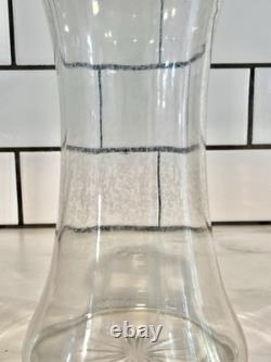 Antique 1902 Mappin & Webb Sterling Silver & Glass Decanter. Birmingham England