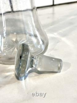 Antique 1902 Mappin & Webb Sterling Silver & Glass Decanter. Birmingham England