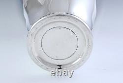 Antique 1905 Large Sterling Silver Over Glass Urn Admiral John G. Walker