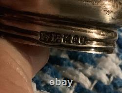 Antique 1913 British Sterling Silver & Cut Glass 3pc Vanity Bottle Set Trio ds17