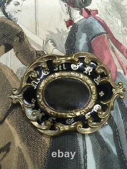 Antique 800 Silver Pocket Purse Mirror Beveled Edge Glass Floral Finely Detail