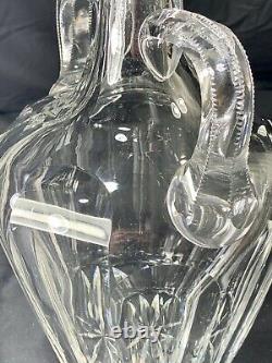 Antique Abp 7lb 4 Pint Signed Hawkes Sterling Silver Cut Glass Master Decanter