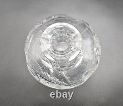 Antique Art Nouveau Crystal Glass Cologne Bottle Sterling Silver Cap Gorham/1900