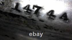 Antique Cut Glass and Sterling Silver Hair Tidy by Woodside Sterling Co