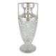 Antique Edwardian 1903 Sterling Silver & Cut Hobnail Glass Flower Vase Urn L&s