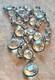 Antique Edwardian Art Deco Sterling Riviere Paste Crystal Rhinestones Necklace