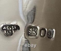 Antique English London Sterling Silver Cut Crystal Glass Decanter RichardsonWebb