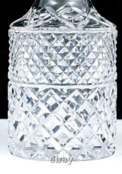 Antique English London Sterling Silver Cut Crystal Glass Decanter RichardsonWebb