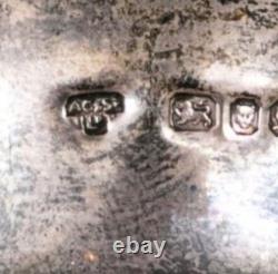 Antique English London Sterling Silver Cut Crystal Glass Decanter RichardsonWebb