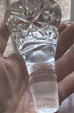 Antique English London Sterling Silver Cut Crystal Glass Decanter RichardsonWebb