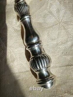 Antique English Magnifying Glass w Marked Sterling Silver Handle Great Design