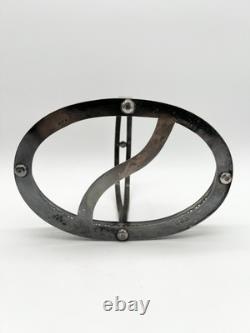 Antique English Sterling Silver & Glass Candy Dish c. 1900 Edwardian