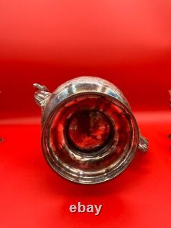 Antique English Sterling Silver Teapot With Extra Set Of Glass