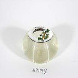 Antique English Sterling Silver and Glass Match Striker Hallmarked