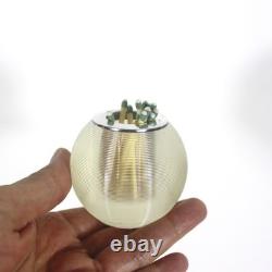 Antique English Sterling Silver and Glass Match Striker Hallmarked