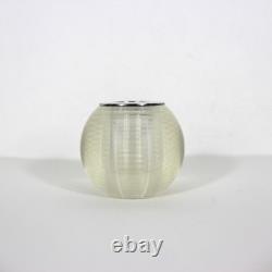 Antique English Sterling Silver and Glass Match Striker Hallmarked