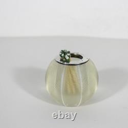 Antique English Sterling Silver and Glass Match Striker Hallmarked