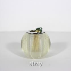 Antique English Sterling Silver and Glass Match Striker Hallmarked