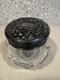 Antique Foster & Bailey Sterling Silver Cut Glass Powder Jar Victorian Abp 140