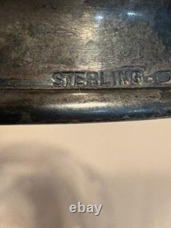 Antique Foster & Bailey Sterling Silver Cut Glass Powder Jar Victorian Abp 140
