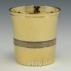 Antique French PUIFORCAT 18k Gold on Sterling Silver Vermeil Cordial, Shot Glass