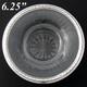 Antique French Sterling Silver & Intaglio Etched Glass Condiment Or Caviar Dish