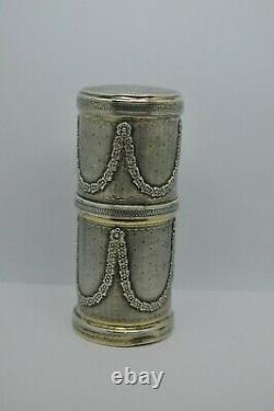 Antique French Sterling Silver Three Perfume Bottles Set