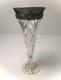 Antique Gorham Sterling Silver Crystal Cut Glass Etched Vase 1564 925-1000 Fine