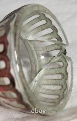 Antique Glass and Sterling Silver Salt Cellar and Cellar Spoon Set x 6 (in case)