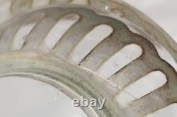 Antique Glass and Sterling Silver Salt Cellar and Cellar Spoon Set x 6 (in case)