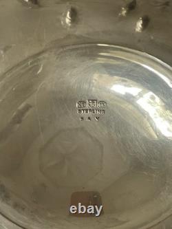 Antique Gorham Solid Sterling Silver & Cut Glass Rose Bowl Centerpiece
