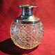 Antique H. S. Murdoch Perfume Bottle Cut Glass & Sterling Silver 1921 (pl46)