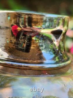 Antique Hawkes Sterling Silver Cut Glass Decanter Monogrammed