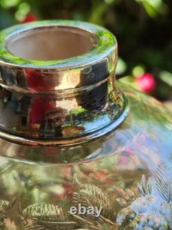 Antique Hawkes Sterling Silver Cut Glass Decanter Monogrammed