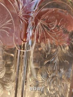 Antique Hawkes Sterling Silver Cut Glass Decanter Monogrammed