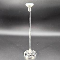 Antique Hawkes Sterling Silver & Glass Cocktail Shaker Plunger or Strainer