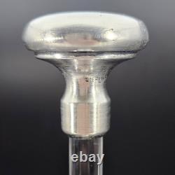 Antique Hawkes Sterling Silver & Glass Cocktail Shaker Plunger or Strainer