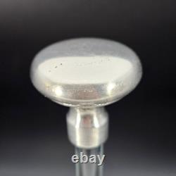 Antique Hawkes Sterling Silver & Glass Cocktail Shaker Plunger or Strainer