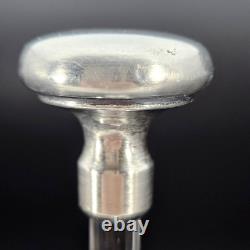 Antique Hawkes Sterling Silver & Glass Cocktail Shaker Plunger or Strainer