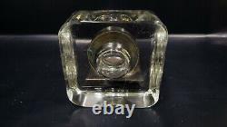 Antique Inkwell Sterling Silver Lid & Glass by William B. Kerr