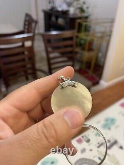 Antique Magnifying Glass Quizzer in Sterling Silver and Mother of Pearl