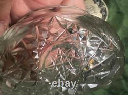 Antique Old Art Nouveau Sterling Silver Lid Cut Glass Vanity Dressing Powder Jar