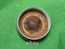 Antique Ornate Sterling Silver Cased Glass Hinged Lidded Container Unidentified