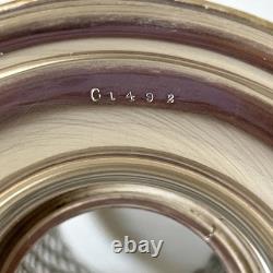Antique Robert Wallace Sterling Silver & Cut Glass Bud Vase #C1492 Floral Etched