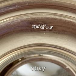 Antique Robert Wallace Sterling Silver & Cut Glass Bud Vase #C1492 Floral Etched